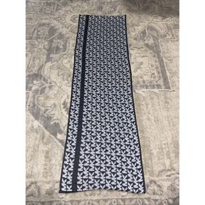 Michael Kors Womens Infinity Scarf MK Logoblack Gray